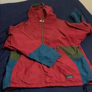 LL BEAN Anorak Size Large
